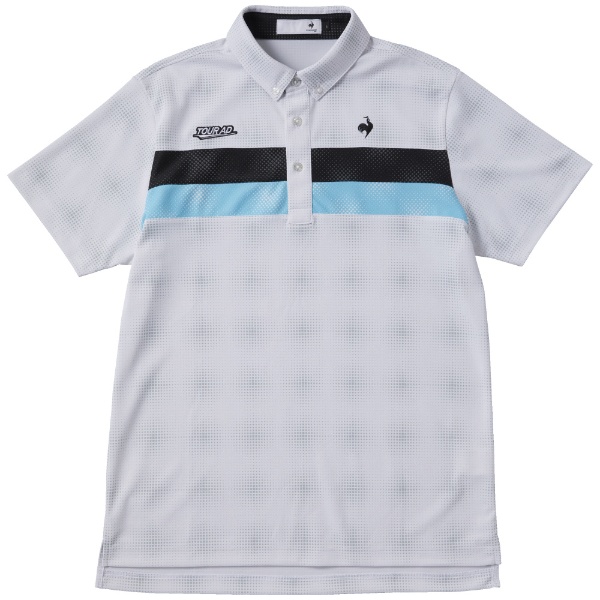 メンズ ゴルフ 半袖ポロシャツ(Mサイズ/ブルー)QGMVJA21 ブルー
