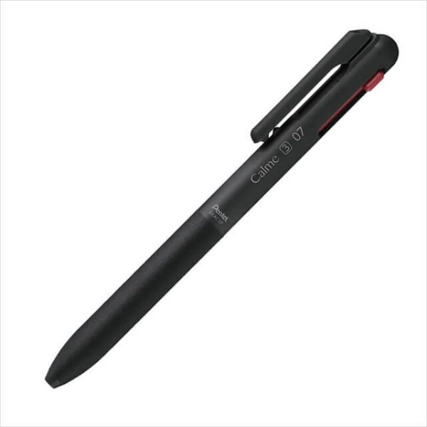 【新品】(まとめ) ぺんてる 3色ボールペン Calme 0.7mm ブラック BXAC37A 【×50セット】