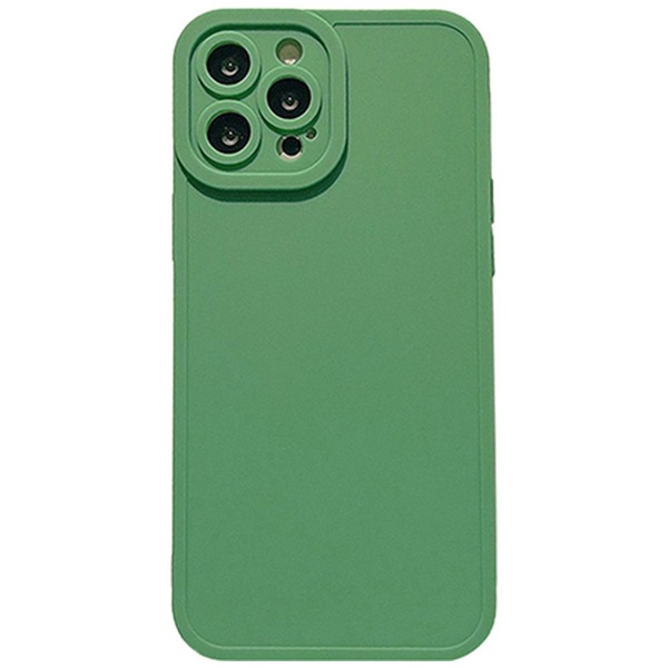 iPhone14 カメラ保護TPUケース オータムカラー グリーン P00212GQ