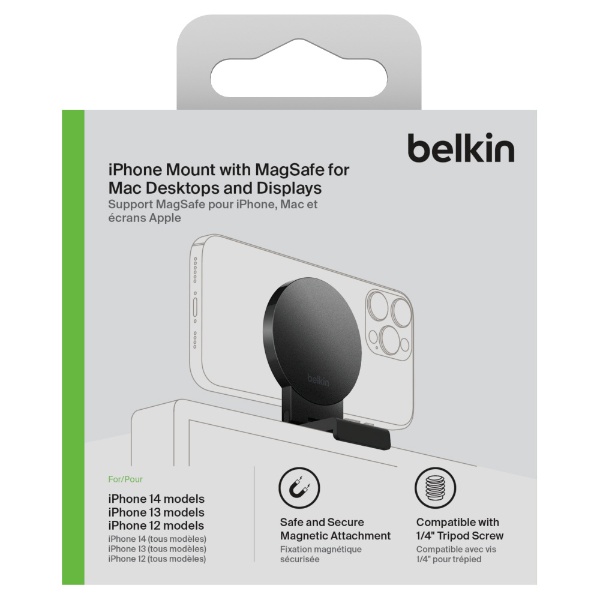 【美品】Belkin iPhone MagSafeマウント Mac連係カメラ