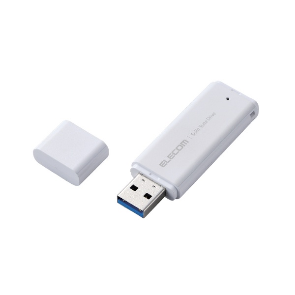ESD-EMC0500GWH 外付けSSD USB-A接続 PS5/PS4、録画対応(Mac/Windows11対応) ホワイト [500GB  /ポータブル型]