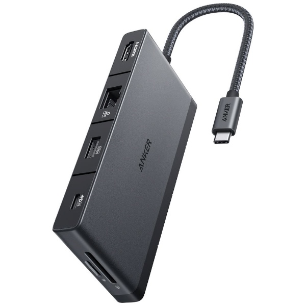 USB-C オス→メス カードスロットｘ2 / HDMI / LAN / USB-Aｘ3 / USB