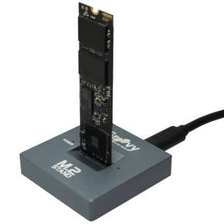 UD-M2ST SSDX^h USB-Aڑ M.2 STAND(Mac/Windows11Ή) ubN [M.2Ή /SATA{NVMe /1]