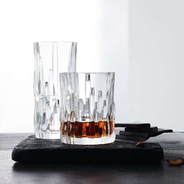 [正规的物品]nahatoman<syufa> 威士忌大玻璃杯330ml 4个装[玻璃杯]_3