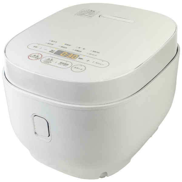 温度調節機能付き マイコンジャー炊飯器 5.5合 温調炊飯器 5℃刻み ホワイト BKS-55(W) [5.5合 /マイコン] ORIGINAL  BASIC｜オリジナルベーシック 通販