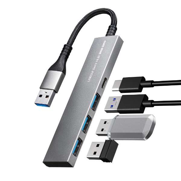 USB-S3H435MS USB-A  USB-C{USB-A ϊnu (Chrome/Mac/Windows11Ή) [oXp[ /4|[g /USB 3.2 Gen1Ή]_10