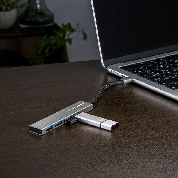 USB-S3TCH25MS USB-C  USB-A ϊnu (Chrome/iPadOS/Mac/Windows11Ή) [oXp[ /4|[g /USB 3.2 Gen1Ή]_2