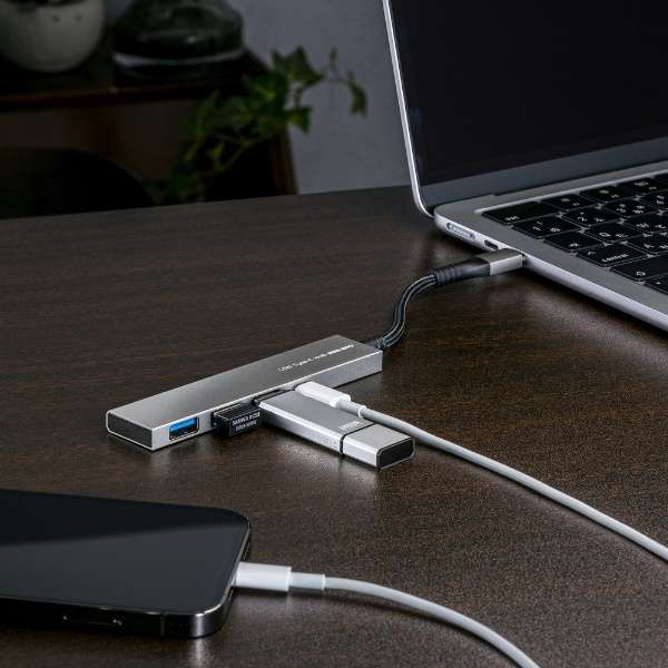 USB-S3TCH50MS USB-C  USB-C{USB-A ϊnu (Chrome/iPadOS/Mac/Windows11Ή) [oXp[ /4|[g /USB 3.2 Gen1Ή]_2