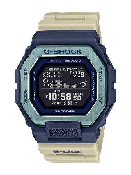 【Bluetooth搭載時計】G-SHOCK（Gショック）スポーツラインG-LIDE（ジーライド）GBX-100 カラーモデル  GBX-100TT-2JF