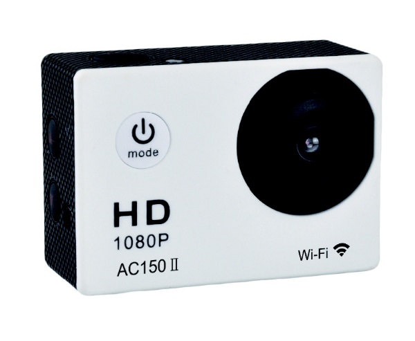 AC1502WH アクションカメラ ホワイト[フルハイビジョン対応/WiFi対応