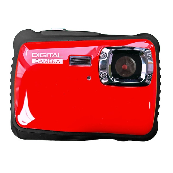 防水カメラ　水深3m　単4電池モデル TN-WTP-CAM01/RED [防水]