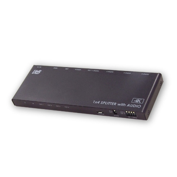 HDMI分配器 ブラック GP-HDSP14H460 [1入力 /4出力 /4K対応 /自動 