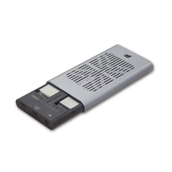 SSDケース USB-C＋USB-A接続 クローン機能(Mac/Windows11対応) RS-ECM2