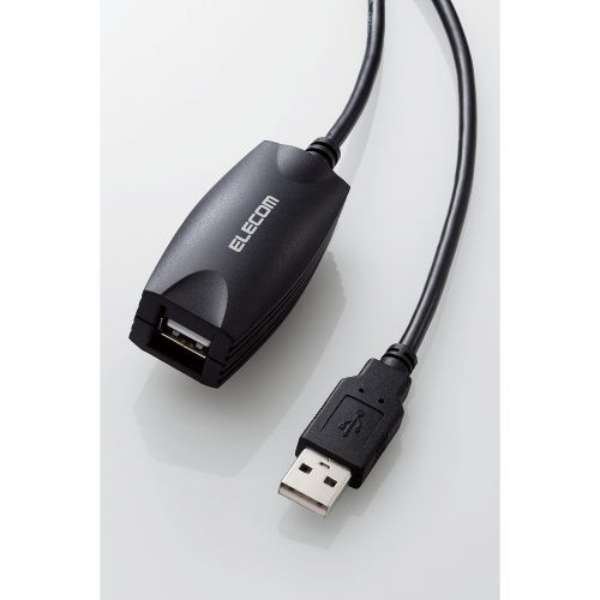 USB-A延長ケーブル [USB-A オス→メス USB-A /5m /USB2.0] ブラック |