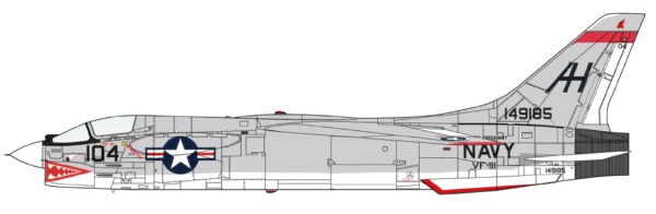 1/48 凄！プラモデル No．5 F-4B ファントムII “VF-111サンダウナーズ 