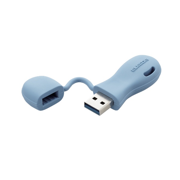 エレコム USBメモリ 64GB USB3.0 Windows Mac対応 キャップ紛失防止 ブラック MF-HSU3A64GBK