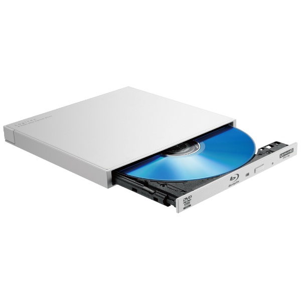 ポータブルブルーレイドライブ (Chrome/Mac/Windows11対応) ホワイト LBD-PWB6U3CVWH [USB-A／USB-C]