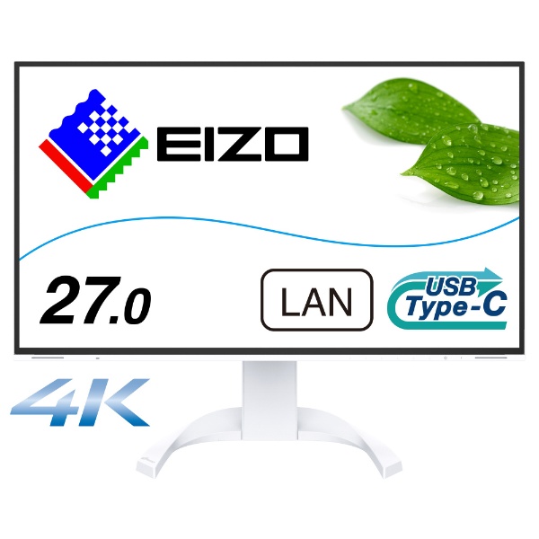 USB-C接続 PCモニター FlexScan ホワイト EV2781-WT [27型 /WQHD(2560 