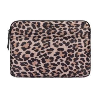 m[gp\RΉ [`14C`] KSNY Puffer Sleeve for 14 Laptop Classic Leopard KSMB-024-CLEP