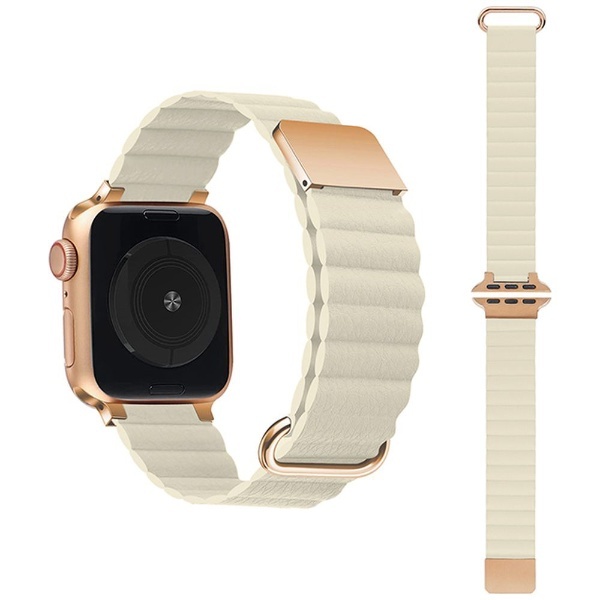 Apple Watch Series 1-8/SE（第1・2世代）/ULTRA 42/44/45/49mm マグネット式PUレザーバンド  GAACAL（ガーガル） アイボリー W00186AB GAACAL｜ガーカル 通販
