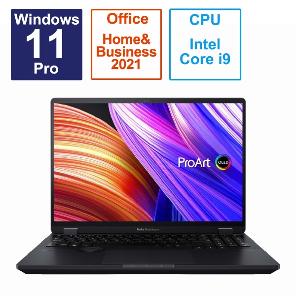 Ρȥѥ ProArt Studiobook 16 OLED ߥ֥ͥå H7604JI-MY092XS [16.0 /Windows11 Pro /intel Core i9 /ꡧ32GB /SSD1TB /Office HomeandBusiness /2023ǯ5ǥ]
