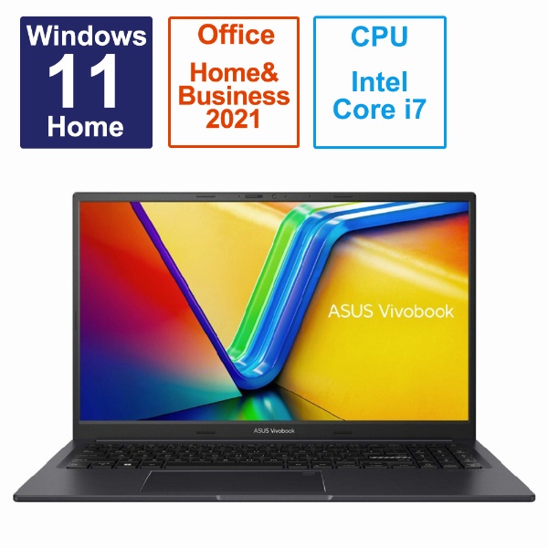 ノートパソコン Vivobook 15X インディーブラック K3504ZA-BQ020WS [15.6型 /Windows11 Home /intel Core i7 /メモリ：16GB /SSD：512GB /Office HomeandBusiness /2023年4月モデル]