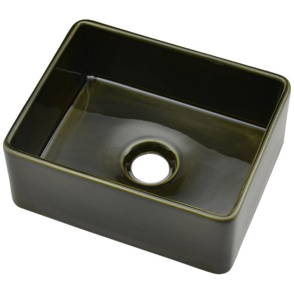 カクダイ 493-189-GR 角型手洗器 茶