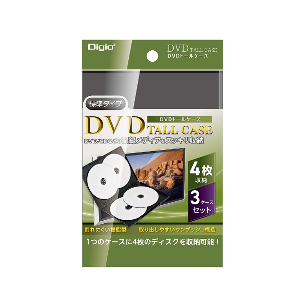 DVD/CDб [12Ǽ] DVDȡ륱 4Ǽ3 ֥å DVD-T014-3BK