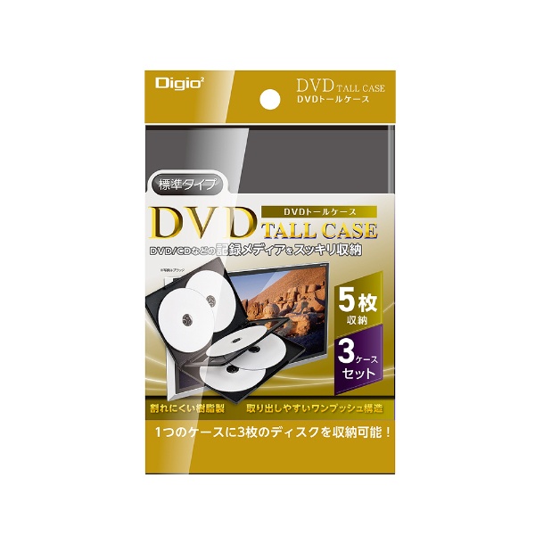 DVD/CDб [15Ǽ] DVDȡ륱 5Ǽ3 ֥å DVD-T015-3BK