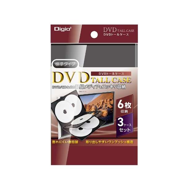 DVD/CDΉ [18[] DVDg[P[X 6[3 ubN DVD-T016-3BK_1