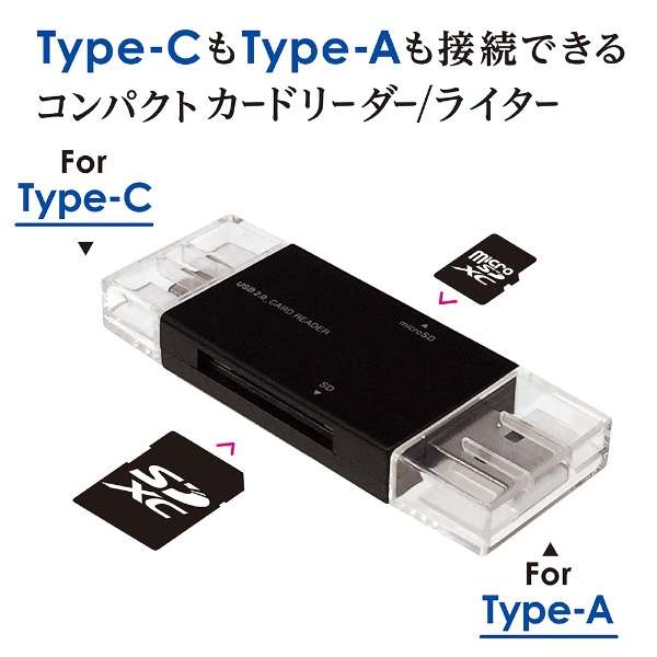 USB2.0 Type-C&A SDذް [USB2.0 /X}zE^ubgΉ]_3