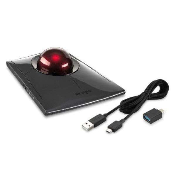 支持鼠标轨迹球Slimblade Pro(Mac/Windows11的)黑色K72081JP[光学式/有线/无线电(无线)/8按钮/Bluetooth、USB]_2]