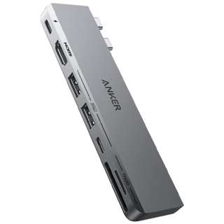 MacBook Pro / AirpmUSB-C2 IXX J[hXbg2 / HDMI / USB-A2 / USB-C2nhbLOXe[V O[ A83540A1