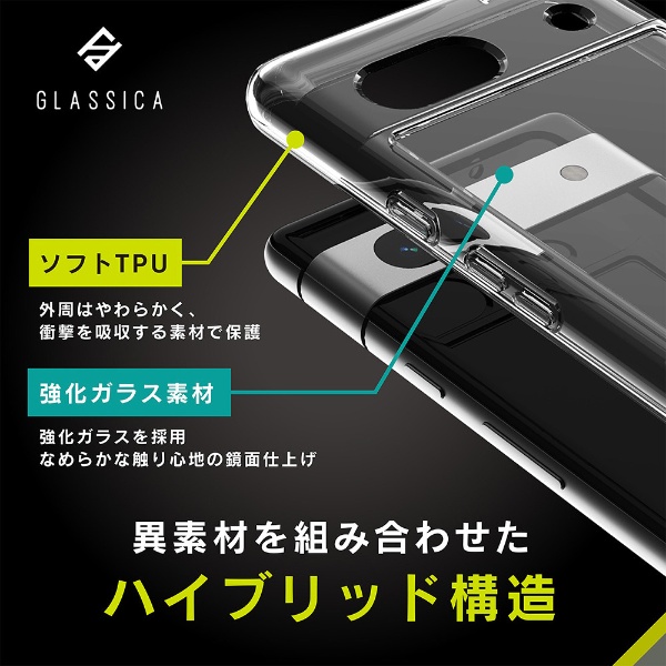 Google Pixel 7a [GLASSICA] 背面ガラスケース クリア TR-PX237A-CGC