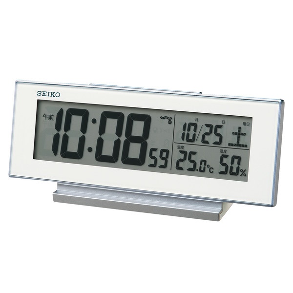 SEIKO SQ324W 目覚まし時計 - インテリア時計