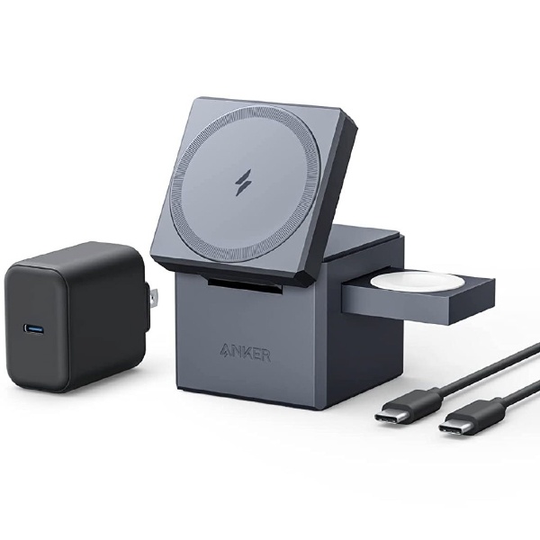 Anker 3-in-1 Cube with MagSafe MagSafe対応ワイヤレス充電 