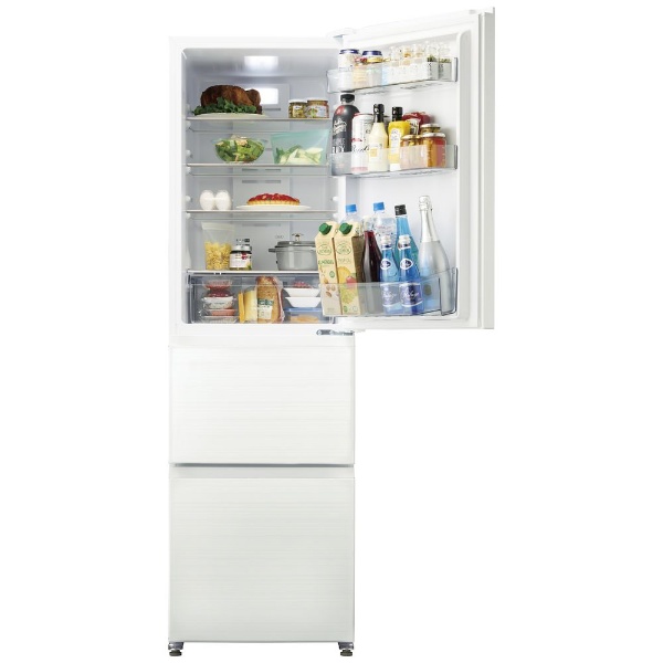 冷蔵庫 SLIMORE（スリモア） リネンホワイト JR-CV34B(W) [幅54cm /335L /3ドア /右開きタイプ /2023年]  《基本設置料金セット》