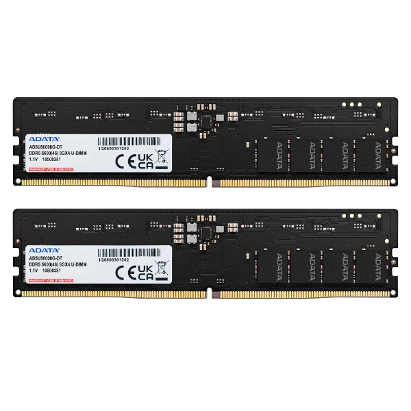 増設メモリ DDR5-5600 ブラック AD5U56008G-DT [DIMM DDR5 /8GB /2枚]
