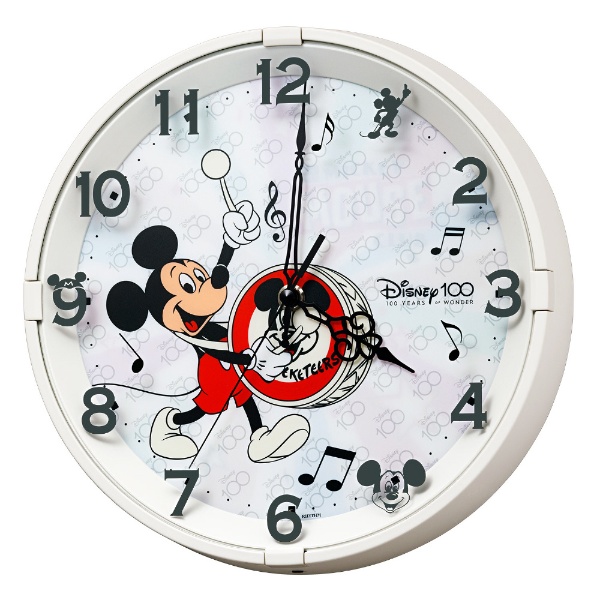 掛け時計 8MG817MC72 ディズニー ミッキーマウス 100周年 限定