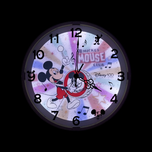 掛け時計 8MG817MC72 ディズニー ミッキーマウス 100周年 限定モデル