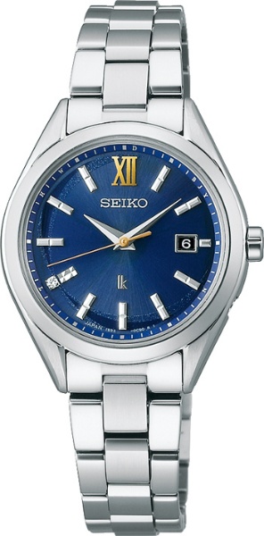 セイコー SEIKO LUKIA 腕時計 レディース SSVW221 ルキア 電波ソーラー ネイビーxシルバー アナログ表示