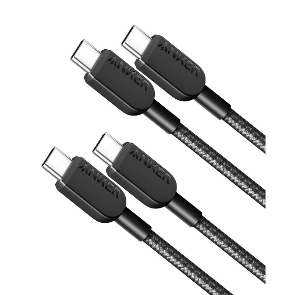 Anker 310 ѵץʥ USB-C &USB-C֥ 0.9m 2ܥå ֥å B81E5011 [USB Power Deliveryб]