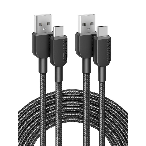 Anker 310 ѵץʥ USB-A &USB-C֥ 3.0m 2ܥå ֥å B81G7011