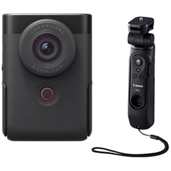 小型的数码照相机PowerShot V10尝试的剥荚握柄配套元件Vlog相机黑色PSV10TRIPODKITBK