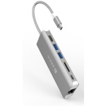 mUSB-C IXX SDJ[hXbg / HDMI / LAN / USB-A2 / USB-CnUSB PDΉ 100W hbLOXe[V CASA Vo[ AAPADHUBA01SLJ [USB Power DeliveryΉ]