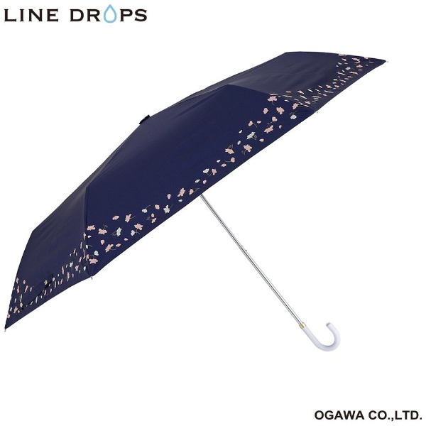 Line flower 晴雨兼用折りたたみ傘 - 傘