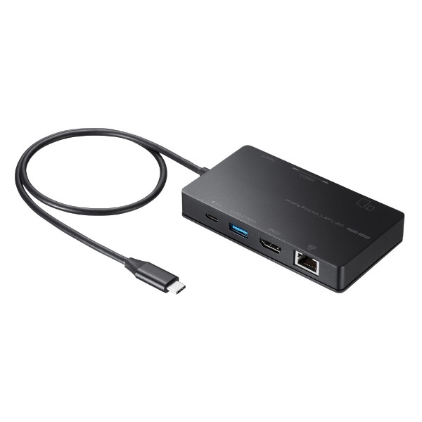 USB-C オス→メス カードスロットｘ2 HDMI LAN USB-Aｘ3 USB-Cｘ2］USB PD対応 100W  ドッキングステーション USB-DKM3BK [USB Power Delivery対応] サンワサプライ｜SANWA SUPPLY 通販 