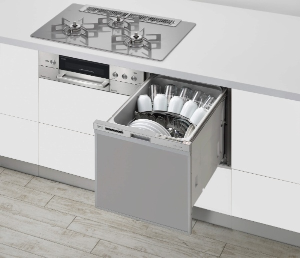Rinnai RSW-C402CA-SV シルバー ビルトイン食器洗い乾燥機 (浅型スライドオープンタイプ 4人用) - 2