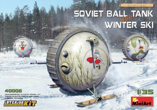 1/35 ソビエトボールタンク冬季用スキー板装備フルインテリア