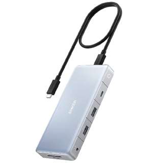 mUSB-C IXX J[hXbg2 / HDMI2 / DisplayPort / LAN / 3.5mm / USB-A2 / USB-C2nUSB PDΉ 100W hbLOXe[V O[ A83A00A1 [USB Power DeliveryΉ]